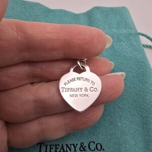 Tiffany Co Return To Tiffany Heart Tag Charm Sterling Silver Bracelet 7 1/4"